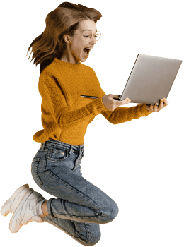 Noutbuk bilan qizning surati